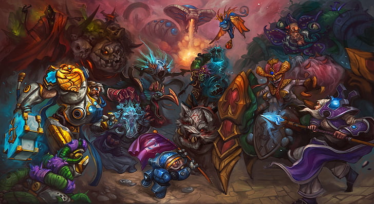 Videospiel, Helden des Sturms, Brightwing (Warcraft), Diablo, Jaina Proudmoore, Thrall (World Of Warcraft), Tyrael (Diablo III), Uther (Warcraft), HD-Hintergrundbild