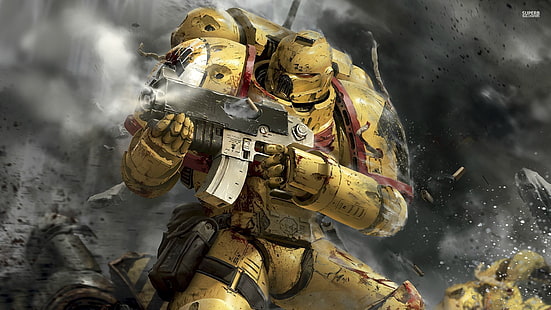 plakat z gry wideo, Warhammer 40,000, Space Marine, Warhammer, Tapety HD HD wallpaper