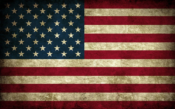 العلم ، الولايات المتحدة الأمريكية ، العلم الأمريكي، خلفية HD