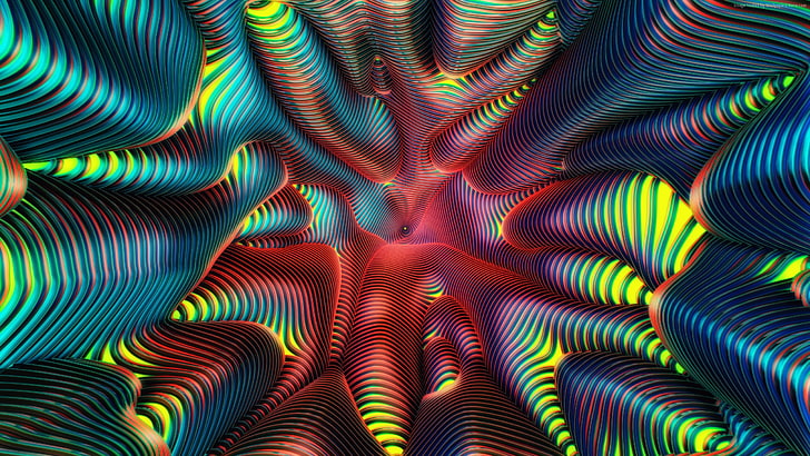 spiral, Wormhole, HD, abstract, HD wallpaper