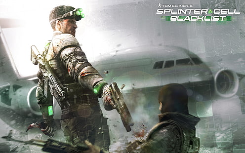Splinter Cell Handgun HD, видеоигры, пистолет, сотовый, сплинтер, HD обои HD wallpaper