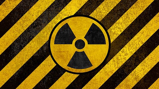 Segno, radiazione, segno di radiazione, pericolo, Sfondo HD HD wallpaper
