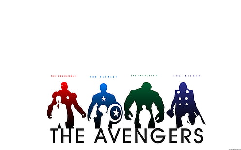 Иллюстрация Мстителей, Мстители, Тор, Капитан Америка, Халк, Железный Человек, HD обои HD wallpaper