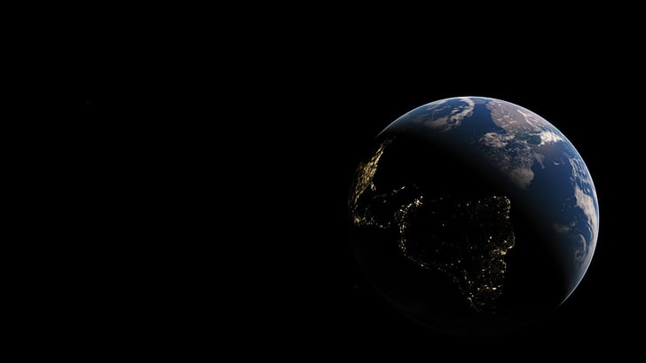 Планета Земя, космос, планета, Земя, космическо изкуство, Южна Америка, HD тапет