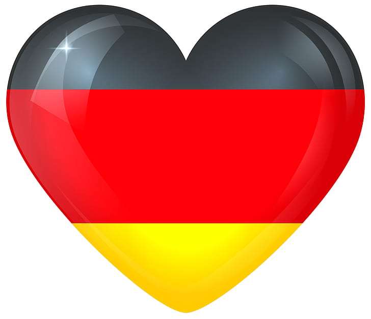 Flags, Flag of Germany, Flag, German Flag, Heart, HD wallpaper