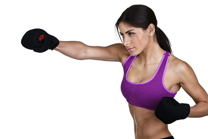 pose, figure, Boxing, blow, gloves, stand, training, workout, gym, HD wallpaper