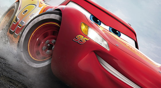 Cars 3 Saetta Mcqueen, Disney Pixar Saetta McQueen File vettoriale, Cartoni animati, Automobili, Film, Film, 2017, cars3, Saetta, Sfondo HD HD wallpaper