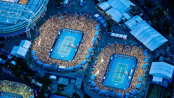 Australia, tennis, Melbourne, Arena di nome Rod Laver, Sfondo HD