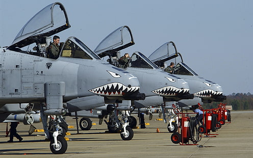 roter und schwarzer Luftkompressor, Fairchild A-10 Thunderbolt II, Flugzeuge, Militärflugzeuge, US Air Force, HD-Hintergrundbild HD wallpaper