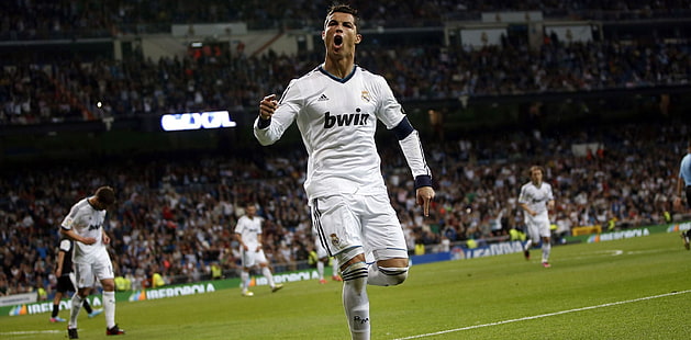 Cristiano Ronaldo, futbol, ​​yıldız, gol, Ronaldo, Portekiz, Real Madrid, top, Gerçek, Cristiano, viva ronaldo, bwin, HD masaüstü duvar kağıdı HD wallpaper