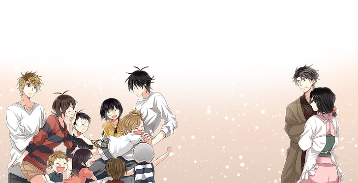 Barakamon, Handa Seishuu, Kotoishi Naru, Kido Hiroshi, Kubota Hina, Arai Tamako, Yamamura Miwa, Anime, HD-Hintergrundbild