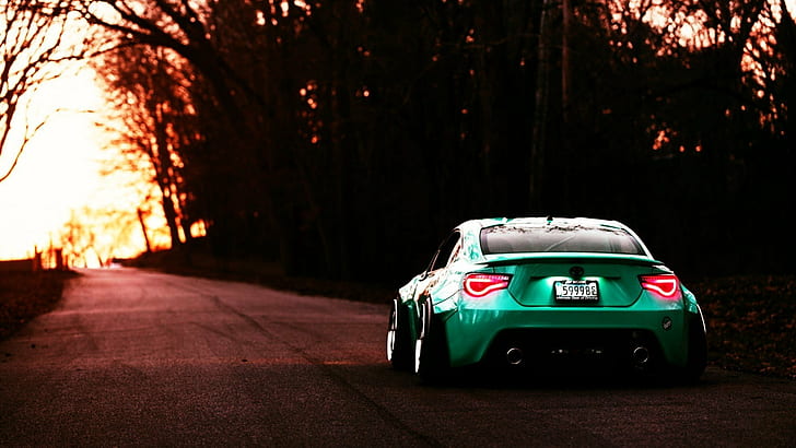 BBS, Camber, Green, GT86, Toyota GT86, Tapety HD
