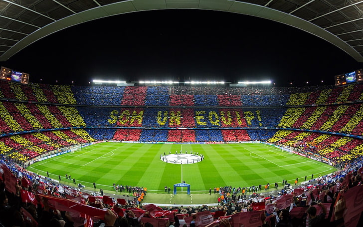 Futbol Stadyumu, FC Barcelona, ​​arena, Barcelona, HD masaüstü duvar kağıdı