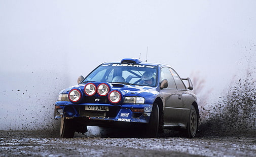 Sfondo HD Subaru Impreza Rally Car, auto blu stock, Sport, Altri sport, Rally, Subaru, Impreza, Sfondo HD HD wallpaper