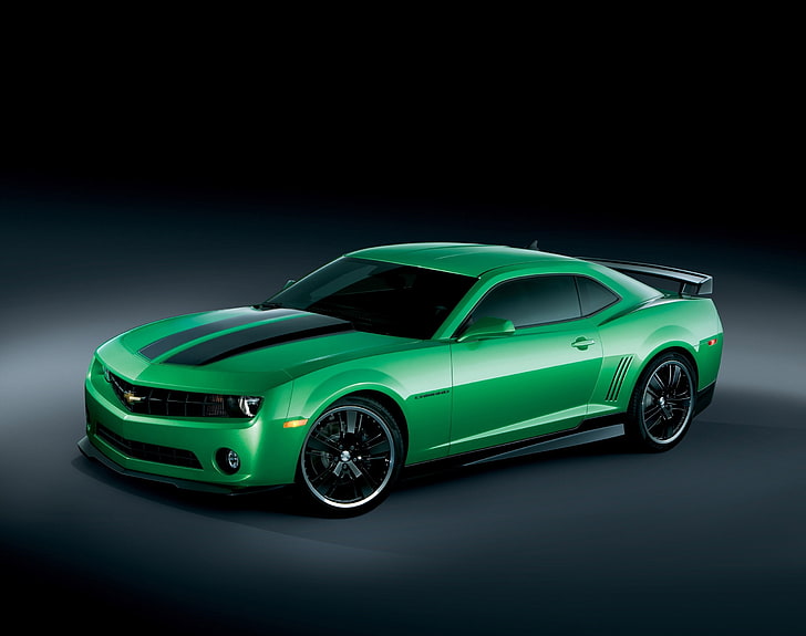 Chevrolet Camaro Synergy Special Edition..., green Chevrolet Camaro, Cars, Chevrolet, Camaro, Side, Synergy, camaro synergy, chevrolet camaro synergy special edition, green camaro synergy, HD wallpaper