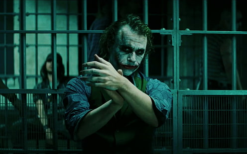 Capture d'écran du film Joker, Batman, Le Chevalier noir, Heath Ledger, Joker, Fond d'écran HD HD wallpaper