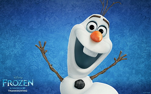 Олаф, Frozen (фильм), фильмы, мультфильмы, Дисней, HD обои HD wallpaper
