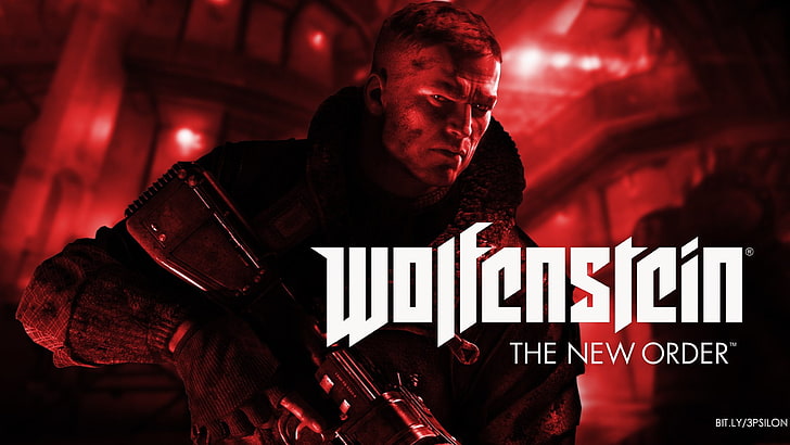 Wolfenstein, Wolfenstein: The New Order, B.J. Blazkowicz, Red, Shotgun, HD тапет