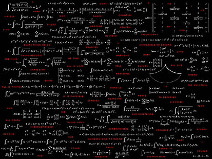 fórmula, matemática, matemática, física, cartaz, ciência, texto, tipografia, HD papel de parede HD wallpaper