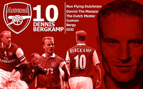 デニス・バーグカンプ、サッカー選手、アーセナルFc、 HDデスクトップの壁紙 HD wallpaper