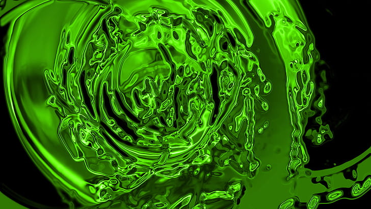 Verde, brillante, abstracto, verde, brillante, Fondo de pantalla HD