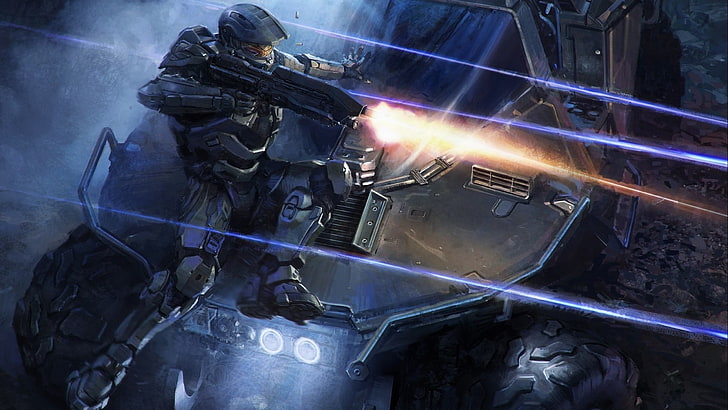 Halo, Master Chief, Halo 4, Xbox One, Halo: Master Chief Collection, videospel, science fiction, digital konst, HD tapet