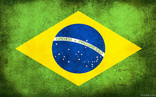 Brazylia flaga, kraj, brazylia, zielony, flaga, 3d i abstrakcyjne, Tapety HD HD wallpaper