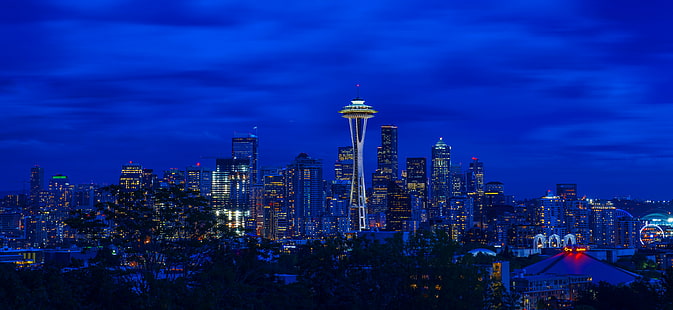 skyscraper of space needle, seattle, seattle, Seattle, Skyline, Blue Hour, Kerry Park, America, Architecture, Building, Complex, Buildings, City Lights, Cityscape, Columbia Tower, Commercial Property, Condominiums, Dark, Downtown, Dusk, Emerald City, Evening, geo, lat, lon, geotagged, High-rise, Park View, Viewpoint, Landmark, Landscape Photography, Long Exposure, Low Light, Metropolis, Metropolitan, Modern Architecture, Night Photography, Nikkor, Nikon D800, North America, American, City, Office Building, Office Buildings, Outdoor, Photography, Outdoors, Pacific Northwest, Queen Anne  Seattle, Seattle, WA, Seattle, Washington, Serene, Sky, Skyscraper, Space Needle, Street Lights, Tourist Attraction, Travel, U.S.A., United States, Urban Jungle, Washington Mutual Tower, Washington State, West Coast, Cool, Shot, Super, Photo, night, urban Skyline, famous Place, downtown District, urban Scene, tower, built Structure, building Exterior, illuminated, HD wallpaper HD wallpaper