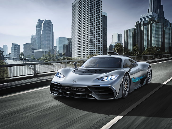 2017, Salón del automóvil de Frankfurt, Mercedes-AMG Project One, 4K, Fondo de pantalla HD