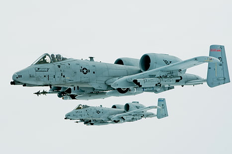 airplane, military, air force, aircraft, A-10, Fairchild Republic A-10 Thunderbolt II, HD wallpaper HD wallpaper