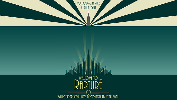 Rapture, BioShock, videospel, TV-spel Art, HD tapet