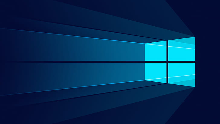 Microsoft, Minimal, Stock, Logo, Windows 10, 4K, HD тапет