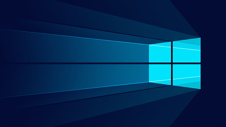 pencere, Windows 10, En Az, Hisse Senedi, Logo, Microsoft, 4K, HD masaüstü duvar kağıdı