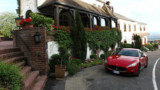 Maserati Granturismo House HD, mobil, rumah, Maserati, Granturismo, Wallpaper HD HD wallpaper