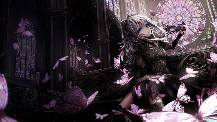 Anime Girls, Artwork, Gothic, HD-Hintergrundbild