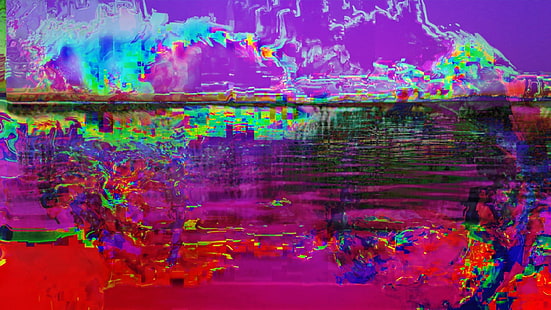 glitch art, LSD, abstract, HD wallpaper HD wallpaper
