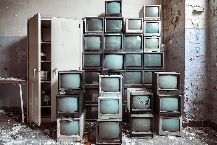 TV, viejo, tecnología, Fondo de pantalla HD