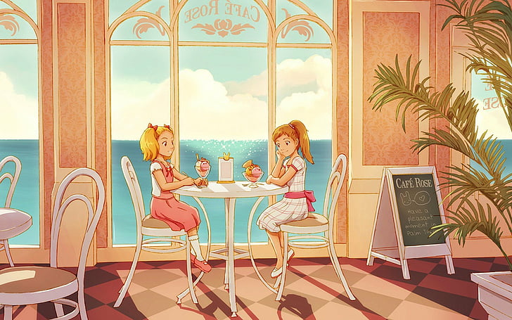 Anime cafe HD wallpapers free download | Wallpaperbetter