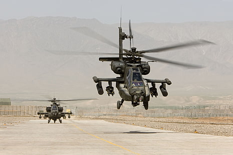AH-64, helicóptero de ataque, Ejército de EE. UU., Apache, Fuerza Aérea de EE. UU., Fondo de pantalla HD HD wallpaper
