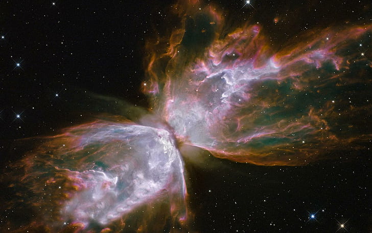 Nebula kupu-kupu, ilustrasi kosmik, ruang, 1920x1200, Nebula, Wallpaper HD