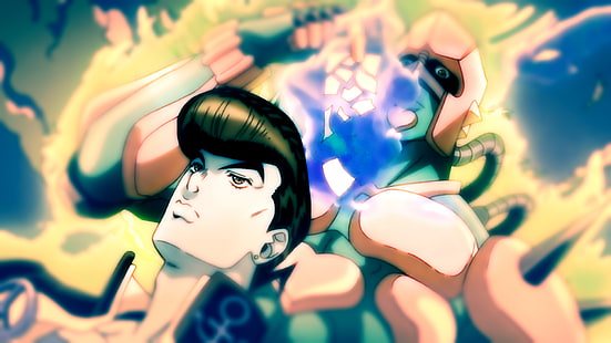 أنيمي ، Jojo's Bizarre Adventure ، Crazy Diamond (Jojo's Bizarre Adventure) ، Josuke Higashikata، خلفية HD HD wallpaper