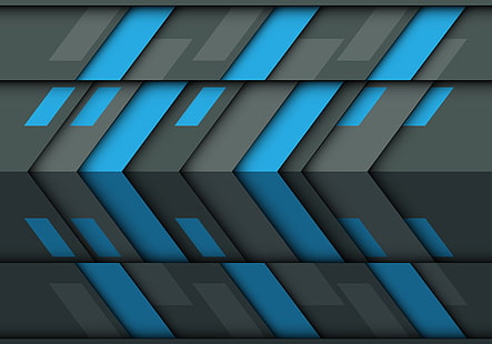 blu, grigio, trama, geometria, astrazione 3d, Sfondo HD HD wallpaper