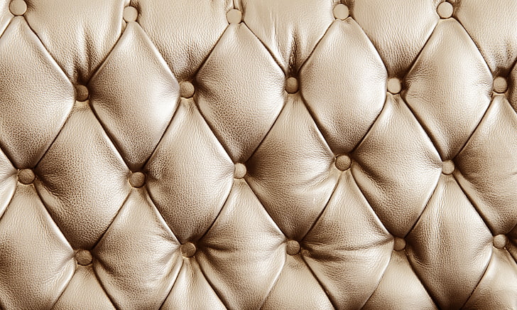 tufted gold upholstered headboard, leather, texture, upholstery, skin, HD wallpaper