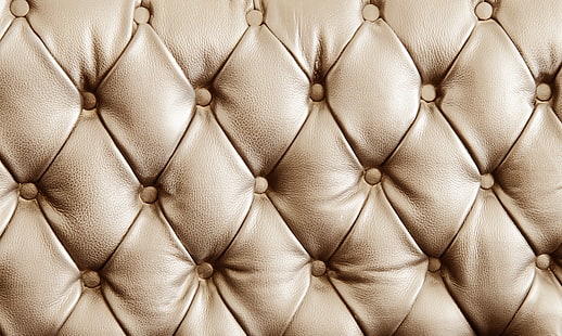 tufted gold upholstered headboard, leather, texture, upholstery, skin, HD wallpaper HD wallpaper