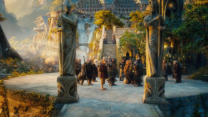 Hobbit: Niezwykła podróż 2, film o władcy pierścienia, Hobbit, nieoczekiwany, podróż, Tapety HD