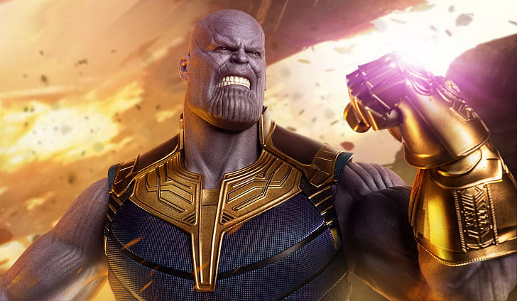 Serier, Thanos, Infinity Gauntlet, Marvel Comics, HD tapet
