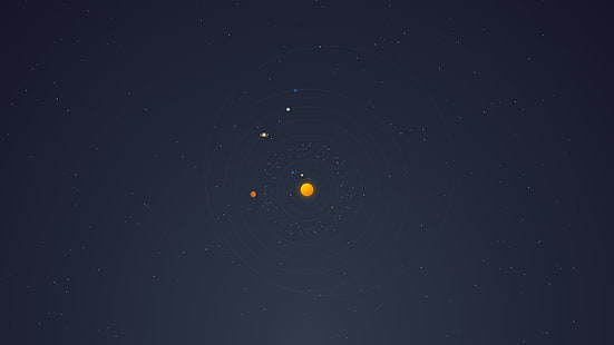 Sonnensystem, Zusammenfassung, Sonnensystem, Raum, Planet, HD-Hintergrundbild HD wallpaper