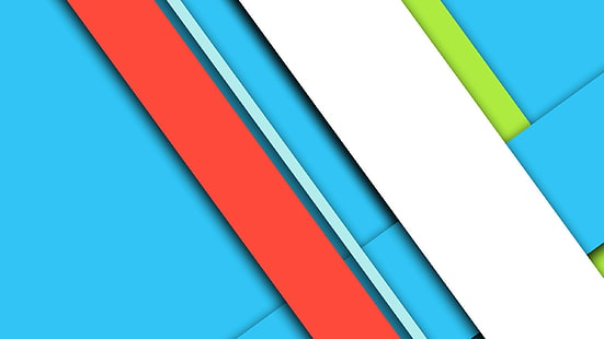 Геометрия линий, белый, синий, цвет, дизайн, линии, геометрия, красный, материал, HD обои HD wallpaper