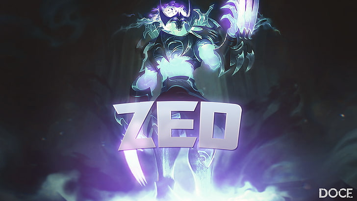 Zed, League of Legends, HD papel de parede