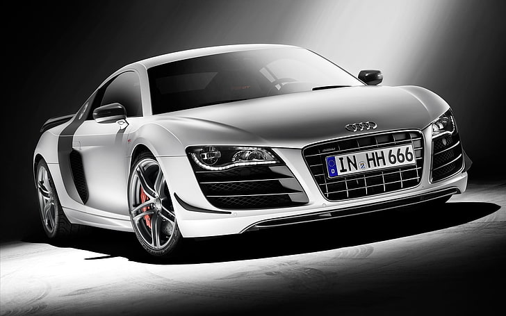 Audi R8 GT, gray Audi R8, Cars, Audi, expensive cars wallpapers, audi cars wallpapers, HD wallpaper